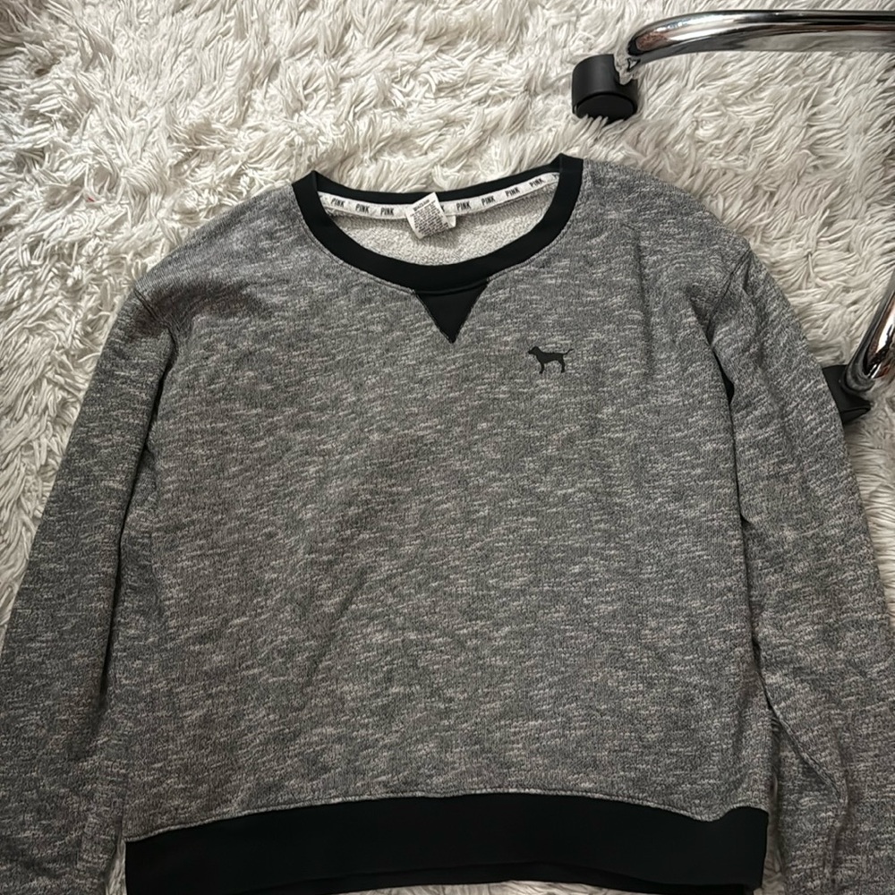 PINK GREY/black sweater